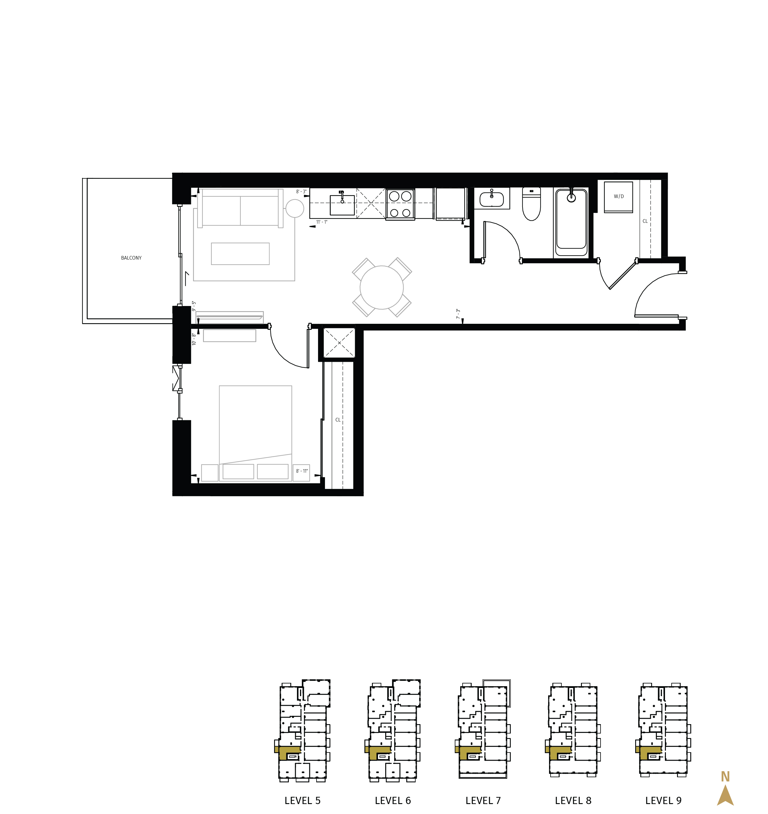 The Evergreen Floorplans_1B-09-B